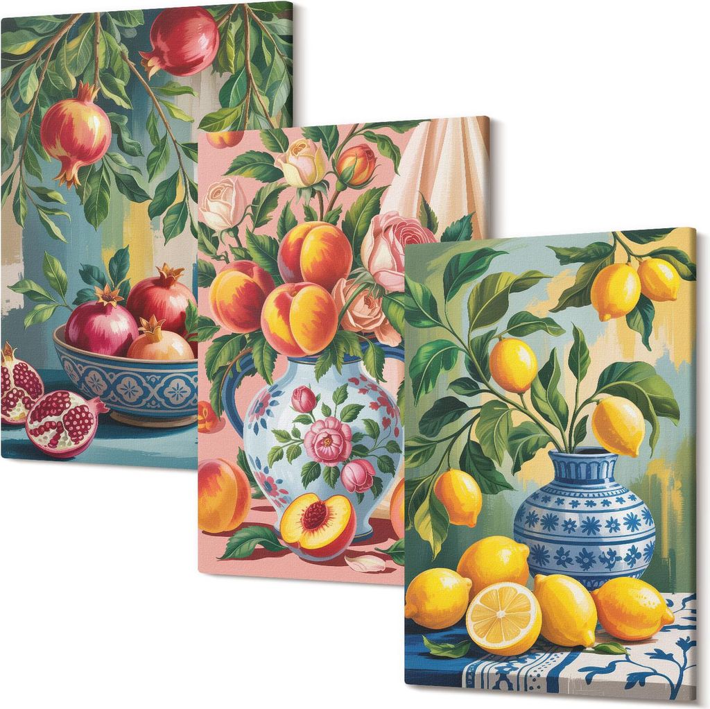 Leinwandbild – Wandbild – Leinwandbilder – Kunstdruck – Polycanvas – Modern – Mehrteilig – 3-Teilig Set – Hochwertig – Geruchslos...