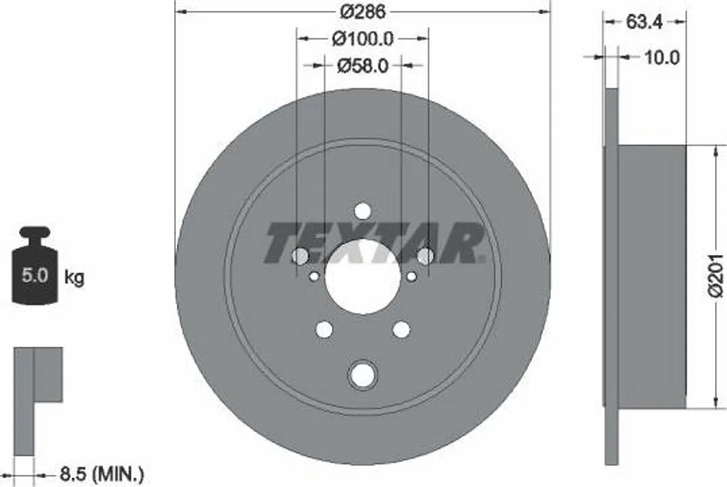 Disque de frein anti-vibration OE 26700AJ00A pour châssis de GT 86