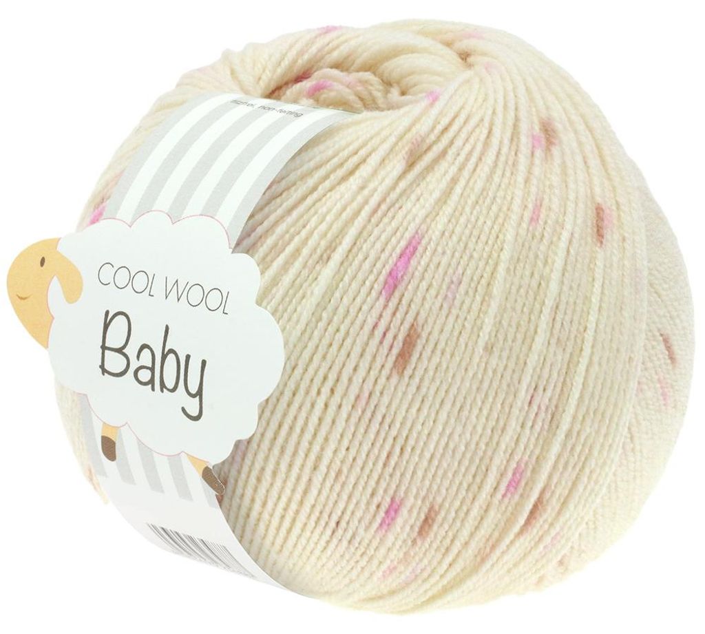 Lana Grossa - Cool Wool Baby Print Punto 0353 rohweiß Produktbild 
