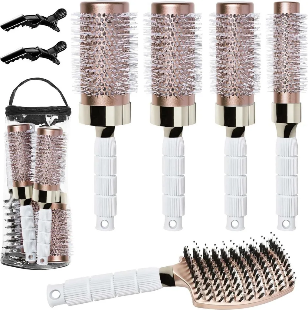 Brosses rondes pour séchage rapide et brushing volumisant chez soi