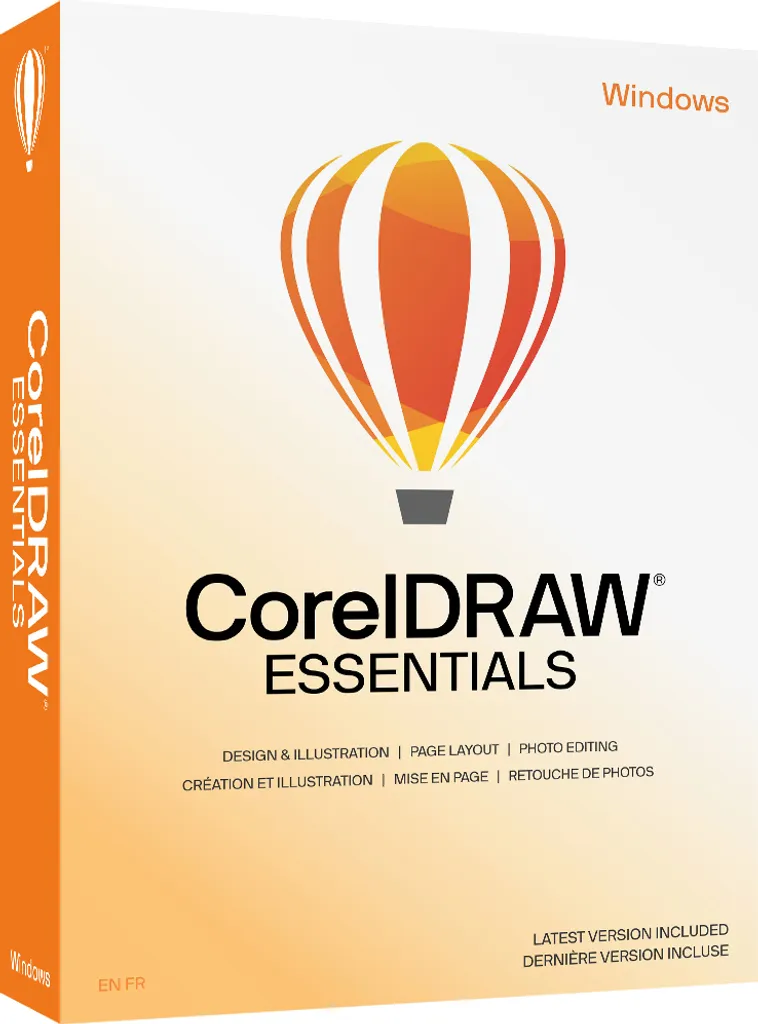 CorelDRAW Essentials 2024 logiciel de graphisme simple et sans abonnement