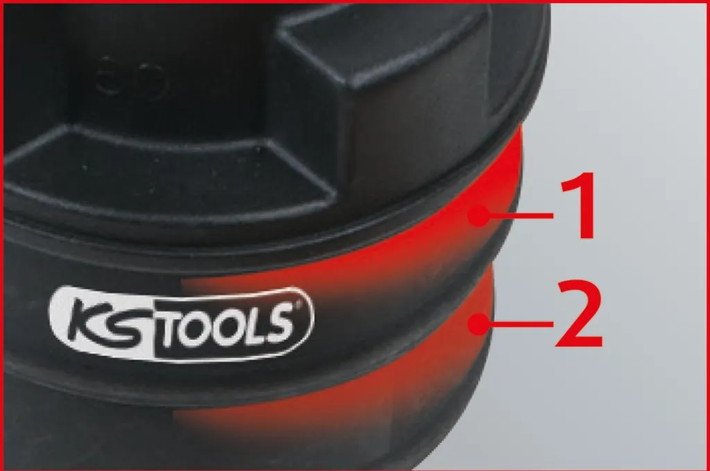 KS Tools 440.0116 Adattatore 2 stadi 55-60mm per Diagnosi Aria - 3