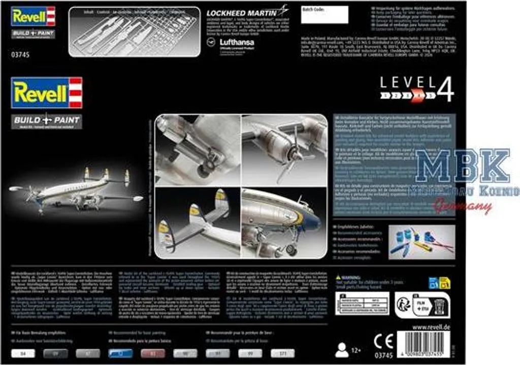 Maquette d'avion à construire Lockheed L-1049G Super Constellation - 12