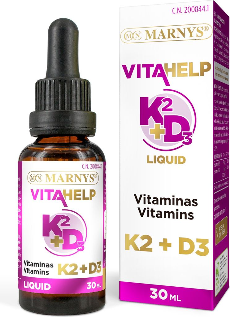 MARNYS Liquid Vitamin K2 und D3 für Knochengesundheit und Durchblutung 30 ml