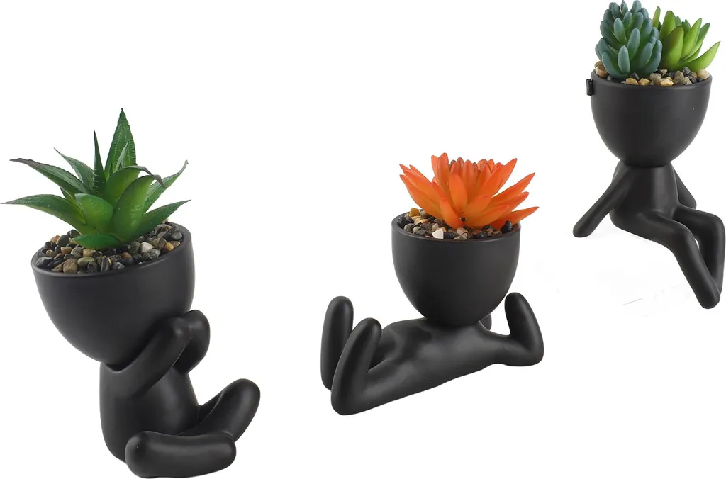 Pot à succulentes décoratif style scandinave en céramique de qualité