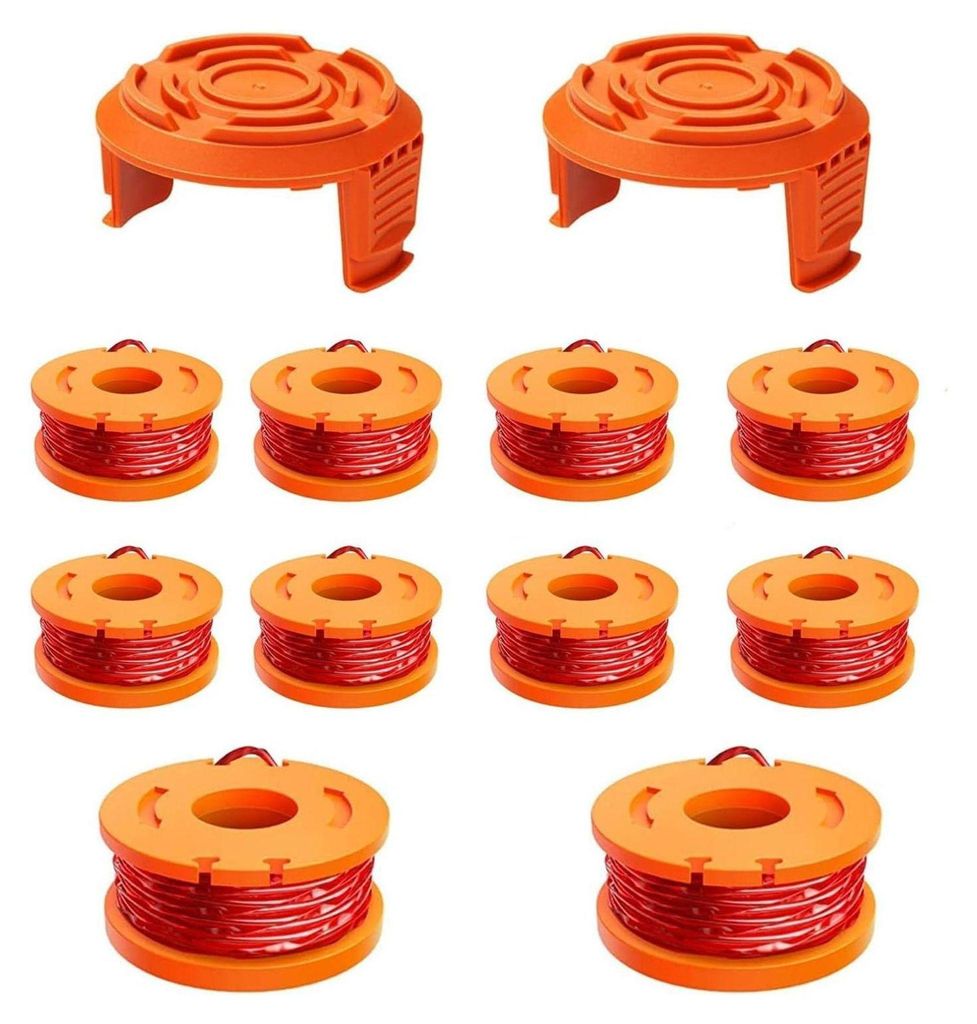 12er-Pack Ersatz-Kabelspulen für Rasentrimmer, 1,65 mm Produktbild 