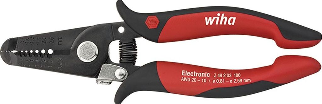 Wiha Abisolierzange Electronic Abisolierstationen 0,8-2,6 Produktbild 