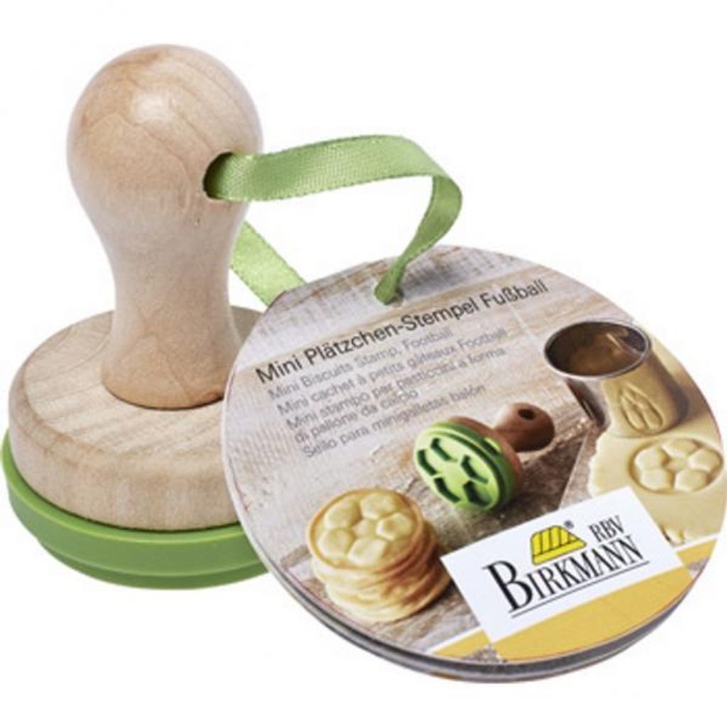 Birkmann Mini Keksstempel Fußball Ø5 cm mit Silikonscheibe