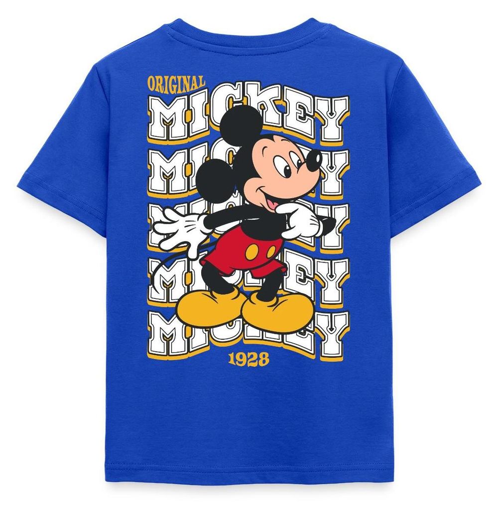 Mickey & Minnie Mickey Mouse Original 1928 Kinder T-Shirt, 110/116 (5-6 Jahre), Royalblau