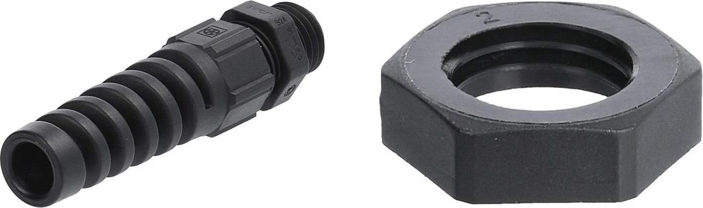 LAPP Verschraubung mit Biegeschutz und Gegenmutter M12x1,5 Polyamid (PA) Gewindelänge 8,0mm - 1 Stück