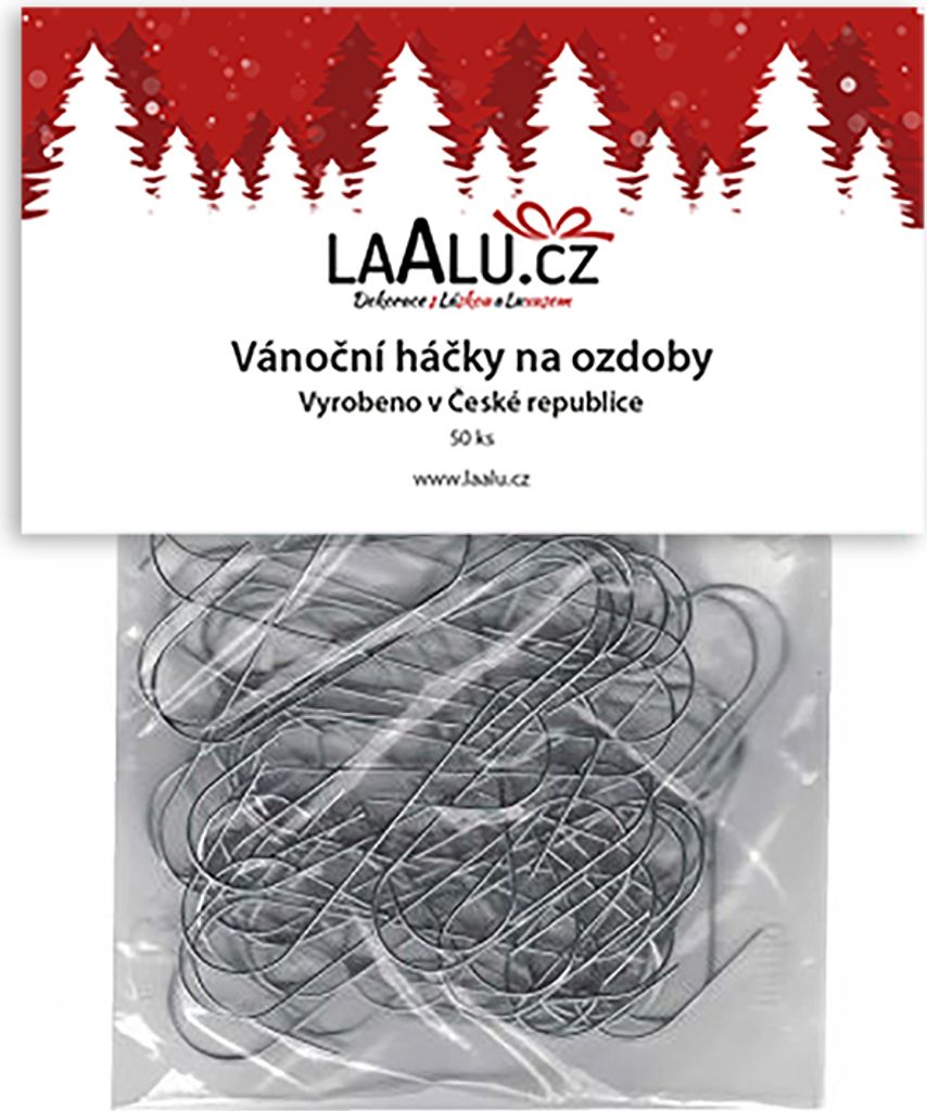 Háčky na ozdoby 50 ks - klasické Obrázek produktu 