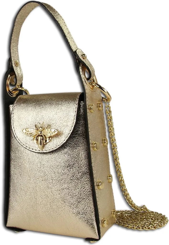 Sac en cuir Toscanto OTT813UZ - Sac à bandoulière doré élégant