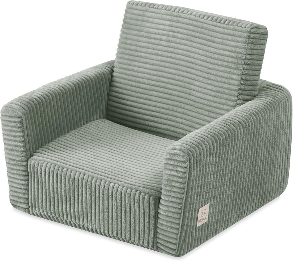 Poltroncina per bambini MISIOO CUBIE in velluto a coste, Immagine del prodotto 