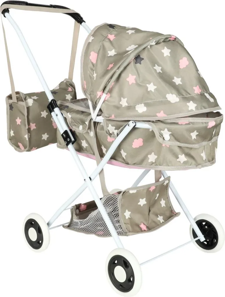 Poussette poupées profonde Creative Corner : stable avec sac étoiles - 7