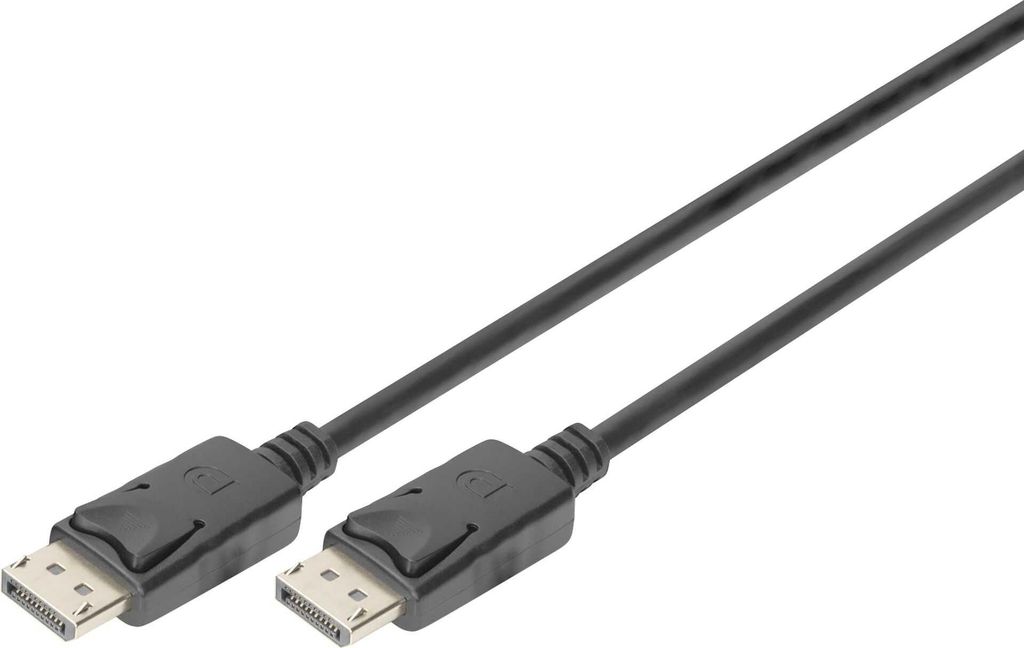 DIGITUS DisplayPort Anschlusskab DP St/St, 2m, Ultra HD 4K, sw.