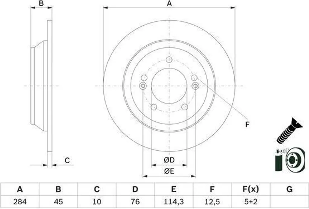 Jeu de disques de frein Bosch pour entretien Hyundai Kona et Kia Soul II