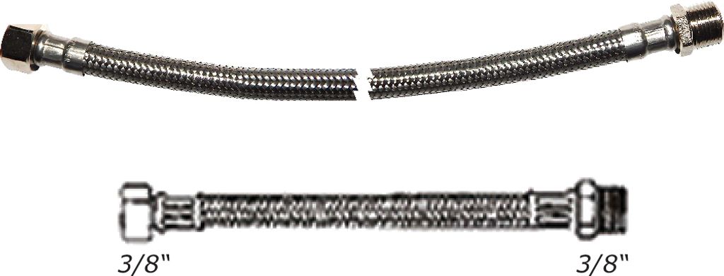 Verlängerung für Armaturen, 500mmFlexanschluss, ø10mm Länge Zdjęcie produktu 