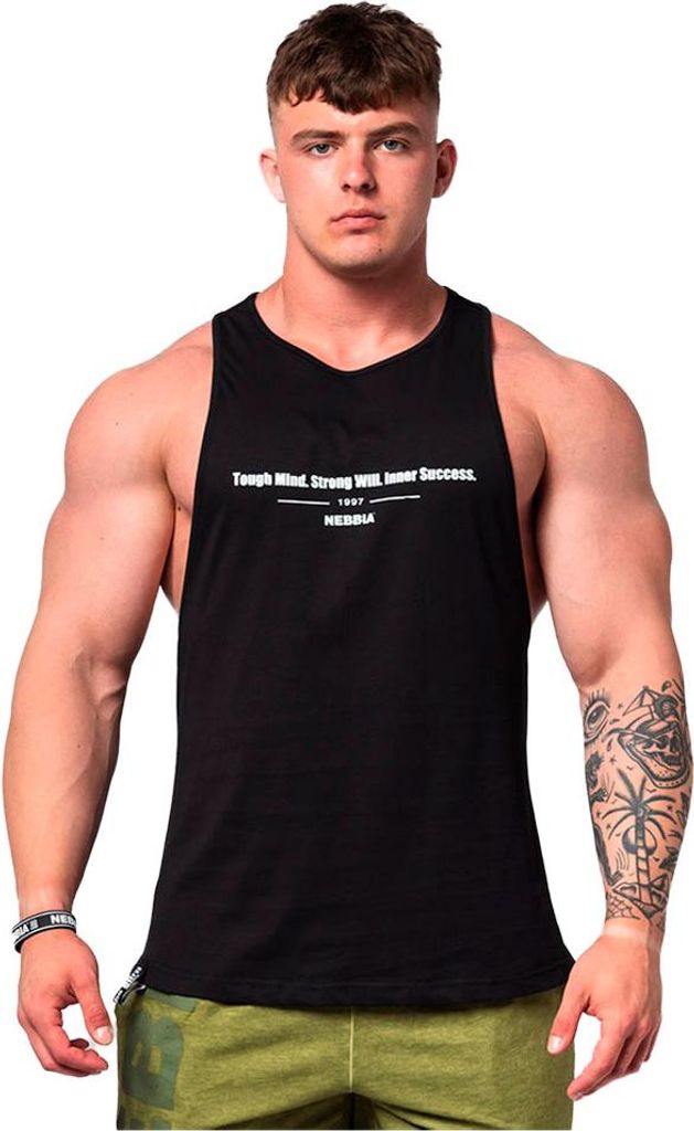 Nebbia Gym Flexin ́ 360 ärmelloses T-shirt Schwarz M Herren Schwarz M
