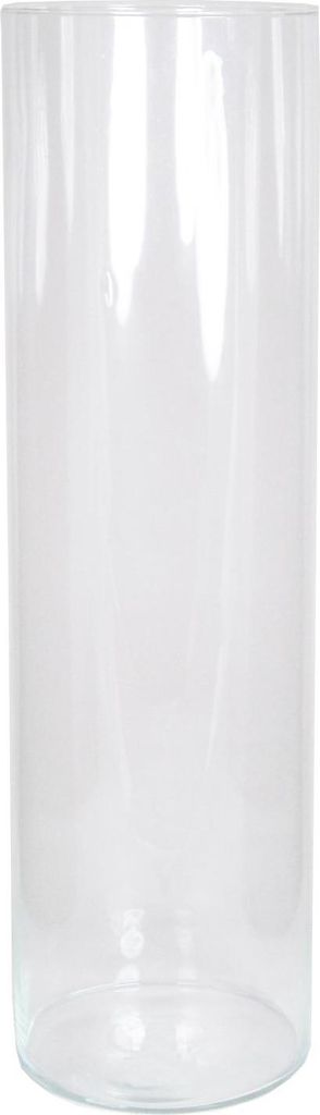 INNA-Glas Boden Vase Zylinder Sanya Ocean aus Glas, klar, 70 cm, Ø 19,5 cm - Dekovase