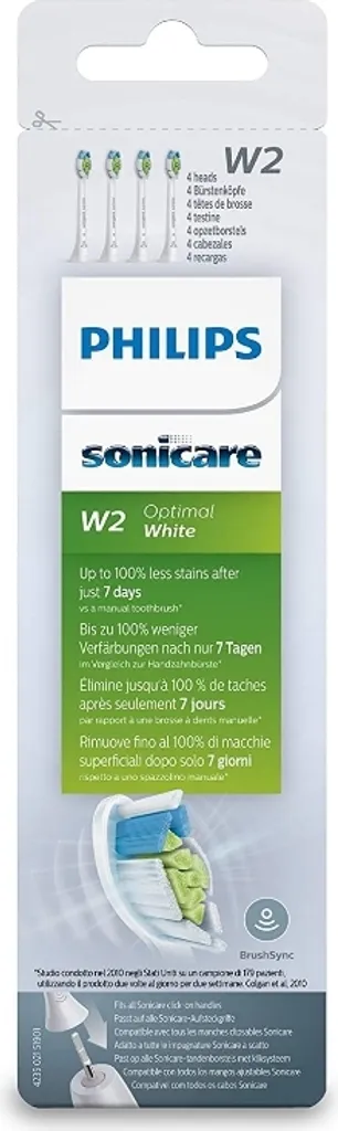 Lot de 4 Têtes de Brosse à Dents Électrique Philips Sonicare HX6064/10 - 17