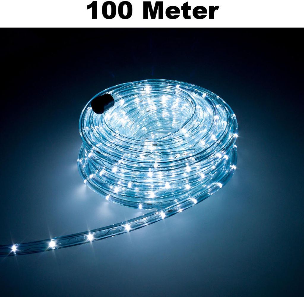 Trade-Shop LED Lichtschlauch Komplett Set mit Zubehör Produktbild 