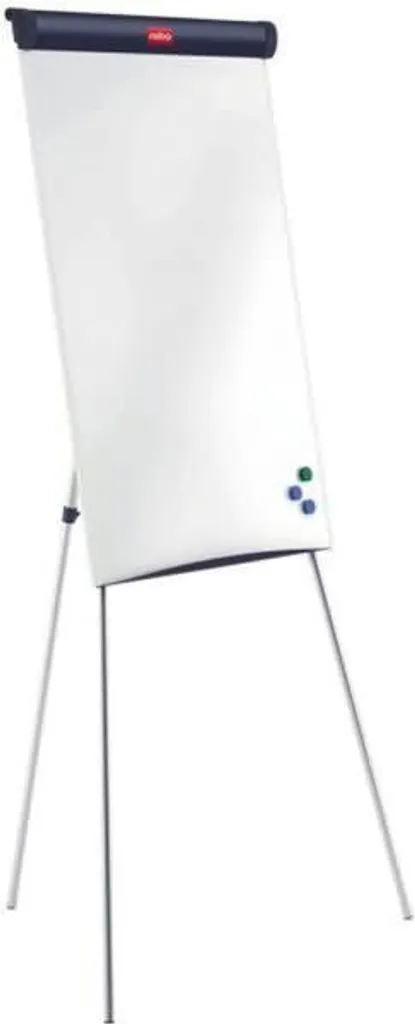 Tableau blanc magnétique Classic sur trépied en acier laqué blanc durable