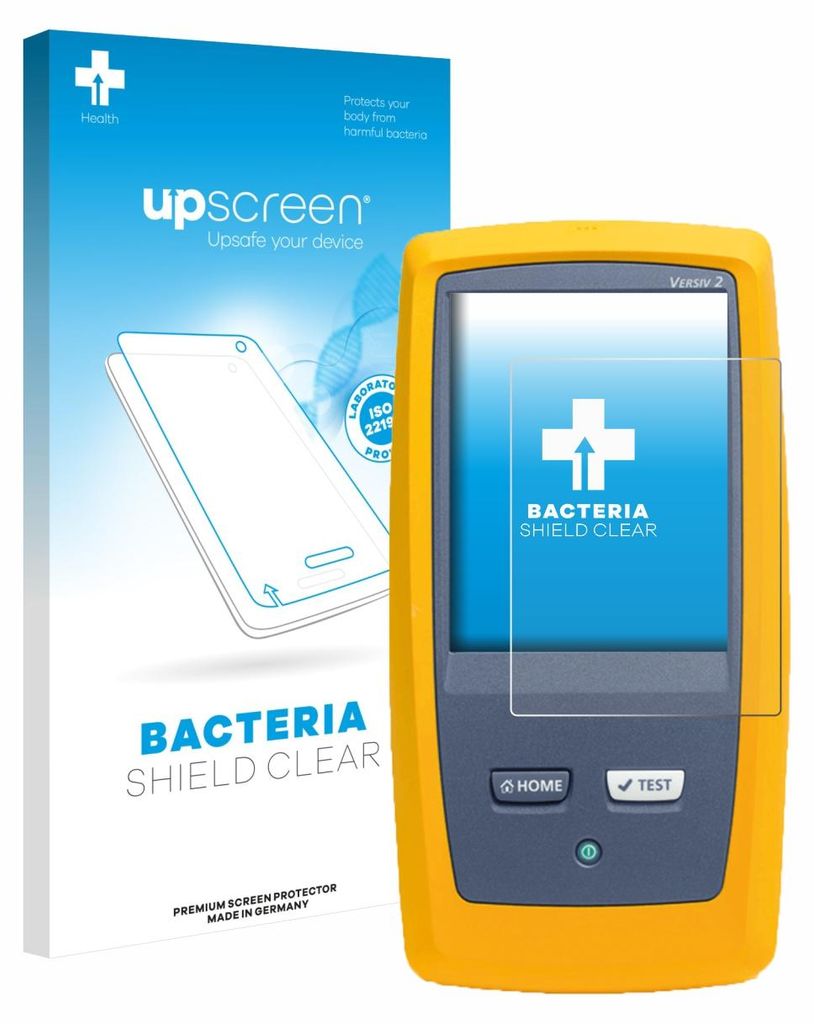 upscreen Schutzfolie für Fluke DSX8000 Displayschutz Displayschutzfolie Folie Klar antibakteriell