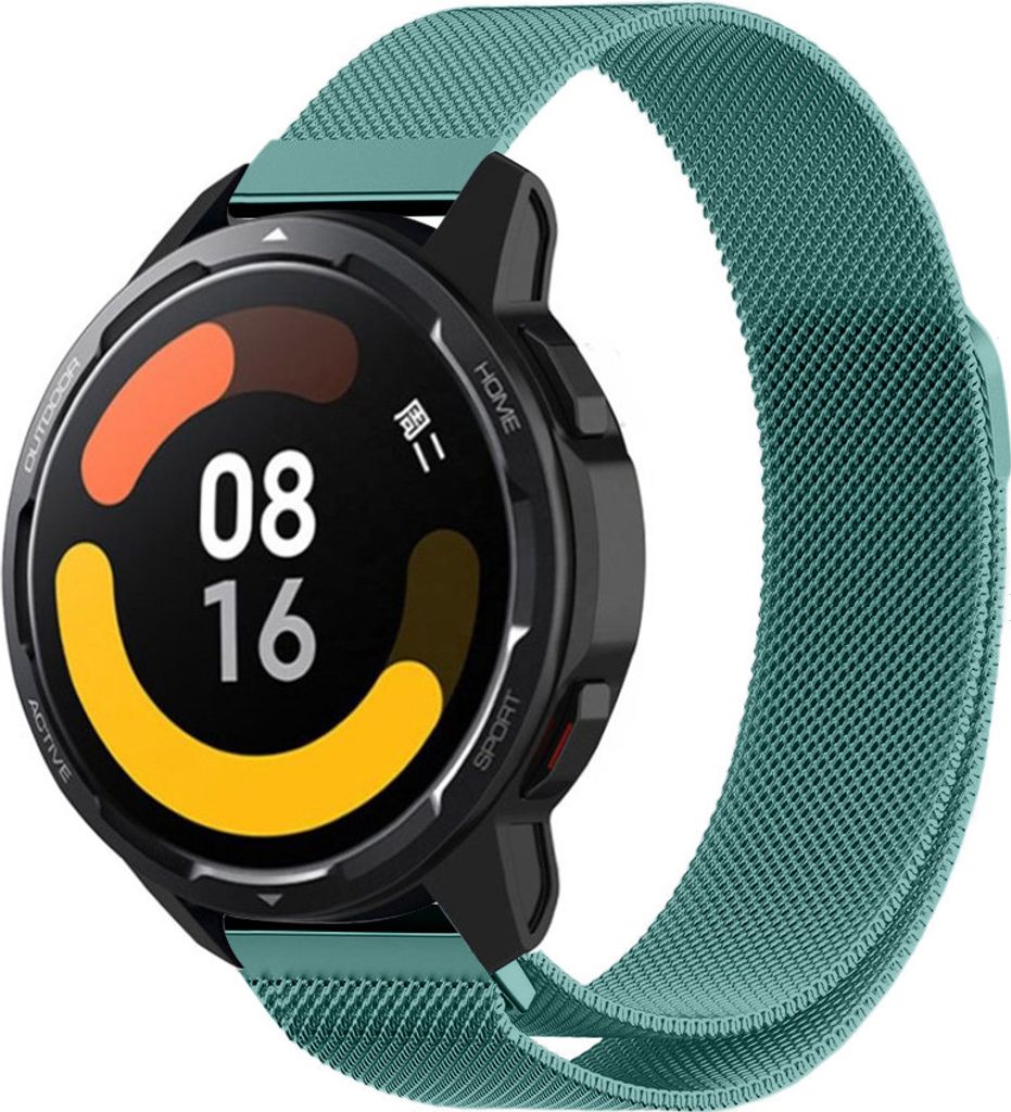 Strap-it Milanese Armband - Kompatibel mit Xiaomi Watch S1 Armband Ersatzarmband Edelstahl - Armband mit Magnetverschluss - Hochwertiges Material -...