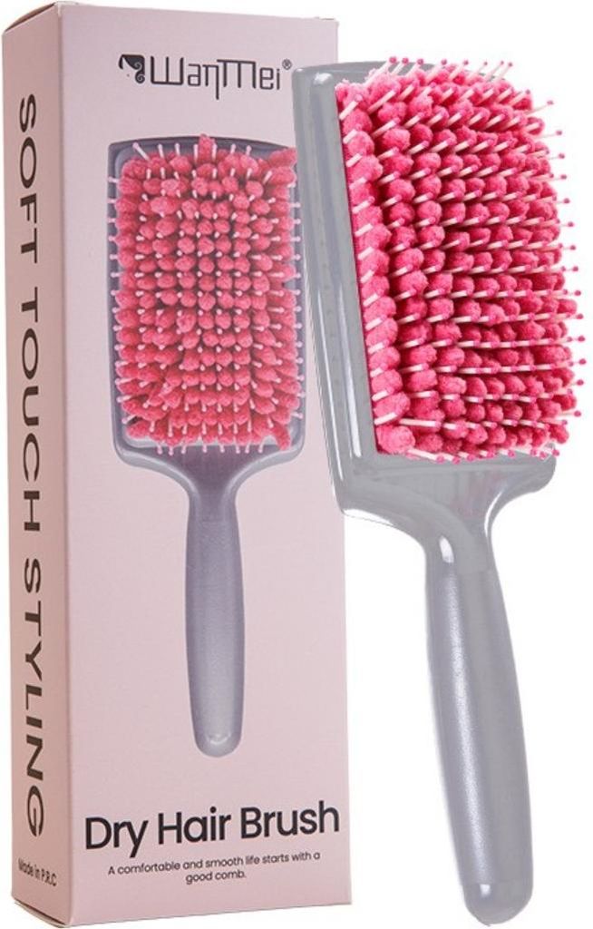 INF Tragbarer Schnelltrocknender Haarkamm - Absorbierende & Massierende Bürste Rosa+Grau