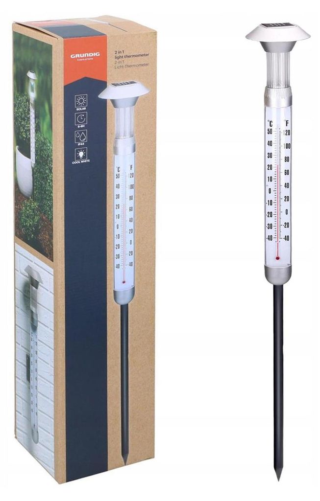 Grundig Thermomètre solaire d'extérieur - Thermomètre Image du produit 