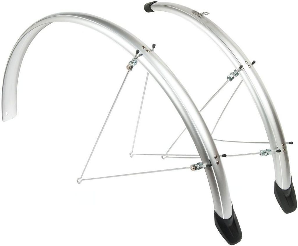 Schutzblech Satz Eurofender Elegance 28" x 46 mm - Silber Produktbild 