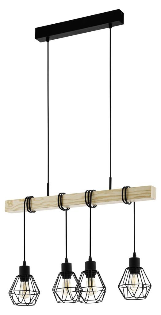 Luster Eglo Townshend 5, modelo 44075, 4 bombillas E27, Imagen del producto 