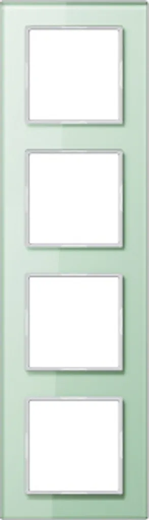 Cadre Jung A Création Blanc Mat AC584GLWMT Quadruple à Design Épuré