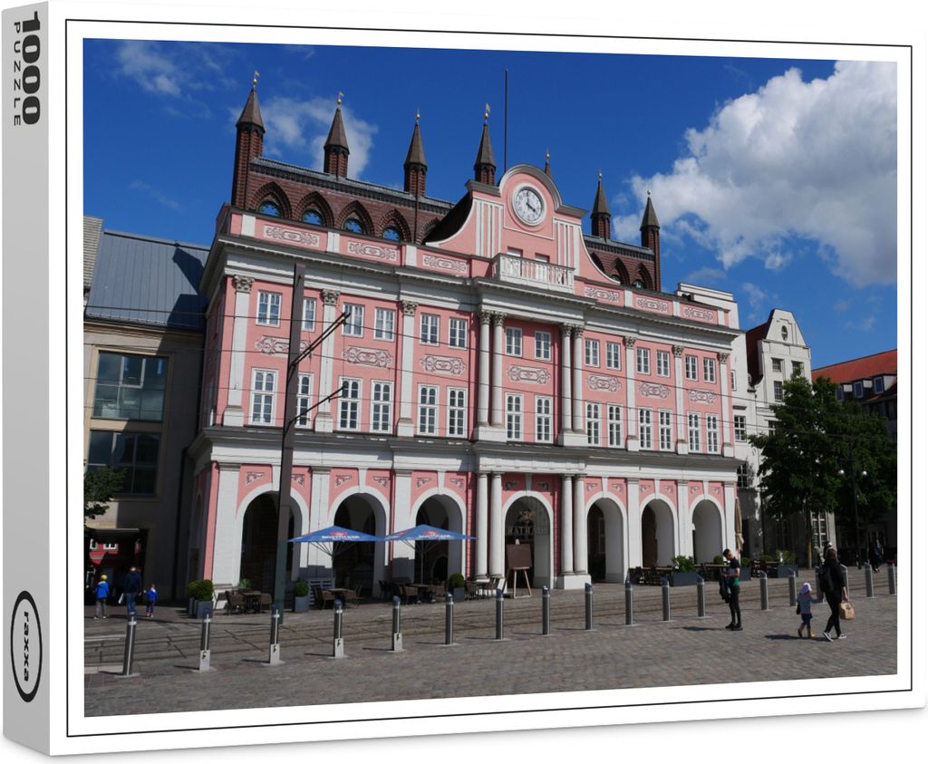 raxxa Premium-Puzzle "Rostock Rathaus Neuer Markt", 1000 Teile