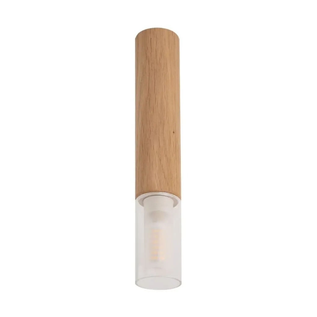 Plafonnier bois Madera 28 cm idéal salon et chambre Zuma Line 1xG9