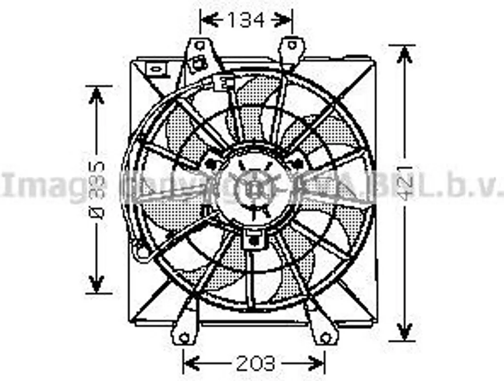 Ventilateur Radiateur Haute Résistance pour Avensis T22 OE 163610B010