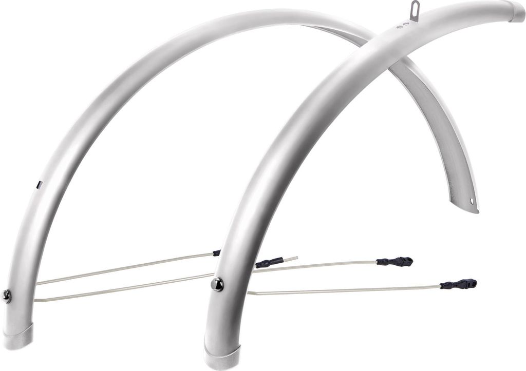 CONTEC Radschutzgarnitur "Splash Protect 24" - 54 mm breit, silber glänzend