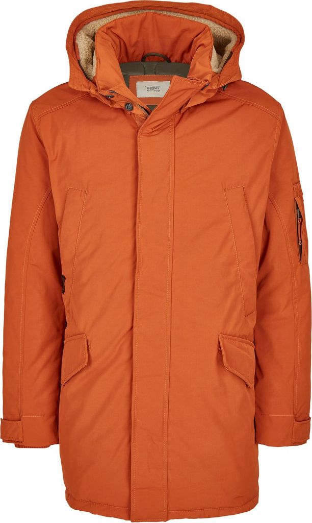 Camel active - Herren Parka (420690-2537), Größe:56, Farbe:Orange (59)