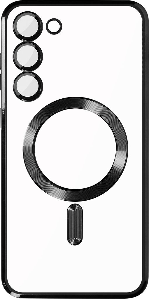 MagSafe Schutzhülle für Samsung S23 Kameraschutz Transparent / Schwarz