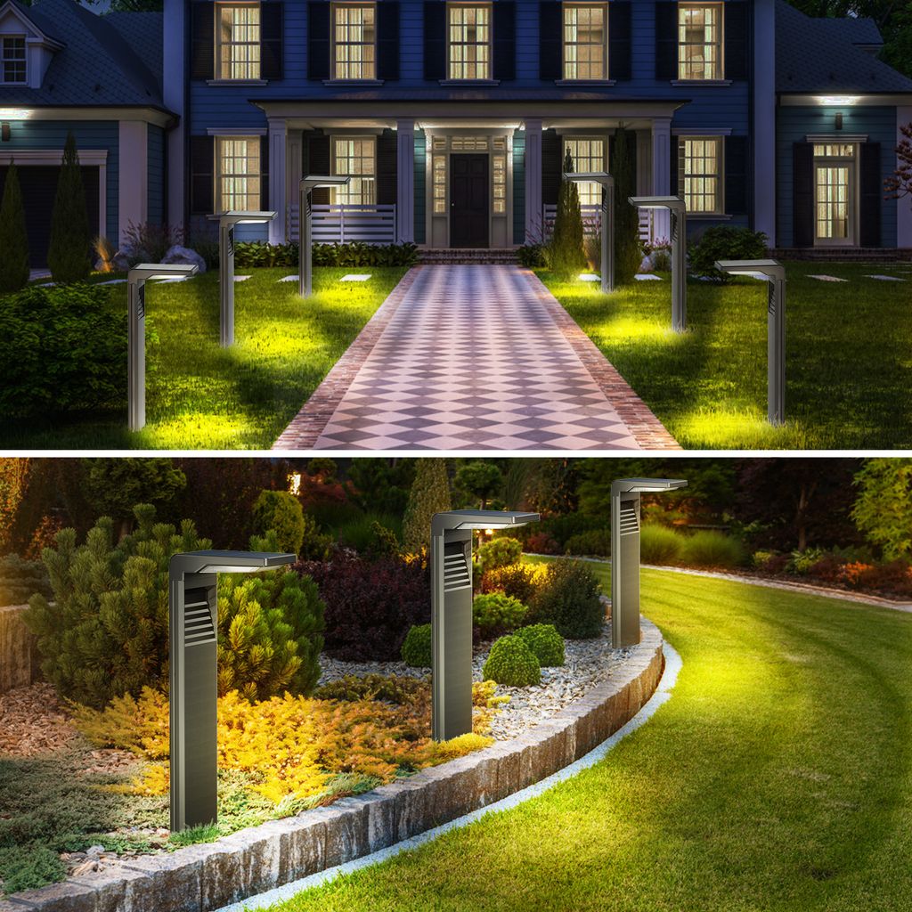 4 Stück LED Solarlampen für Außen Solarleuchten mit 2 Modi Produktbild 8