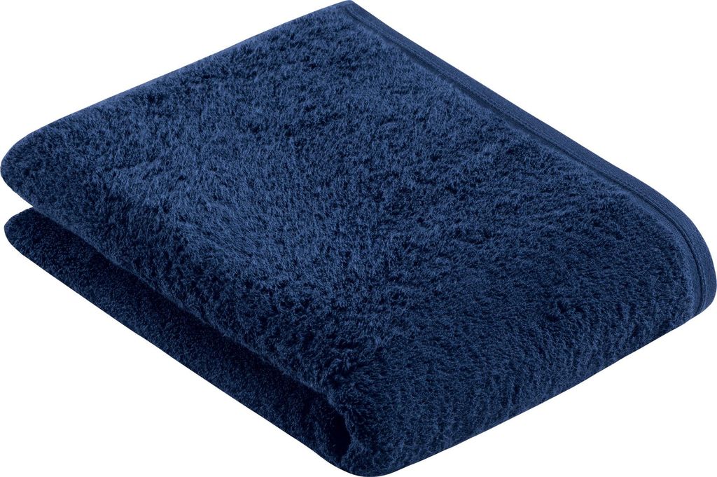 Vossen 118085 | Duschtuch Vegan Life Duschtuch, 67 x 140 cm - Farbe: Navy - Größe: 67 x 140 cm