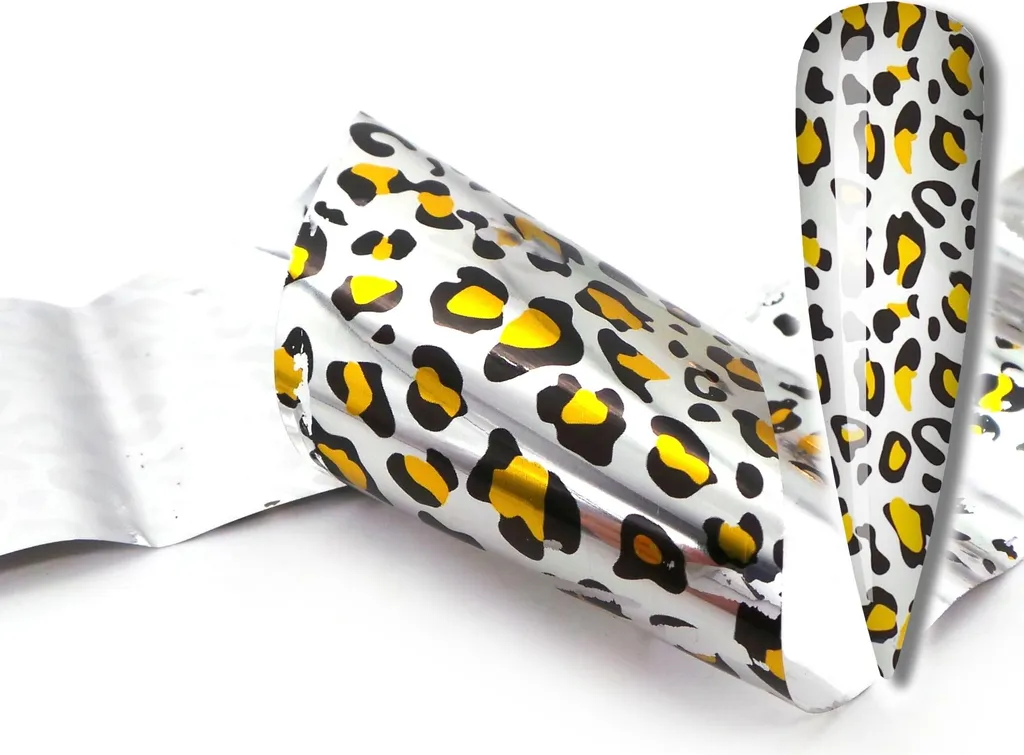 OFFERTA Pellicola Transfer Leopardata 10x4cm | Foil Nail Art Gepard