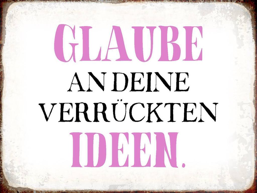 vianmo Holzschild 30x40 cm glaube an deine verrückten Ideen