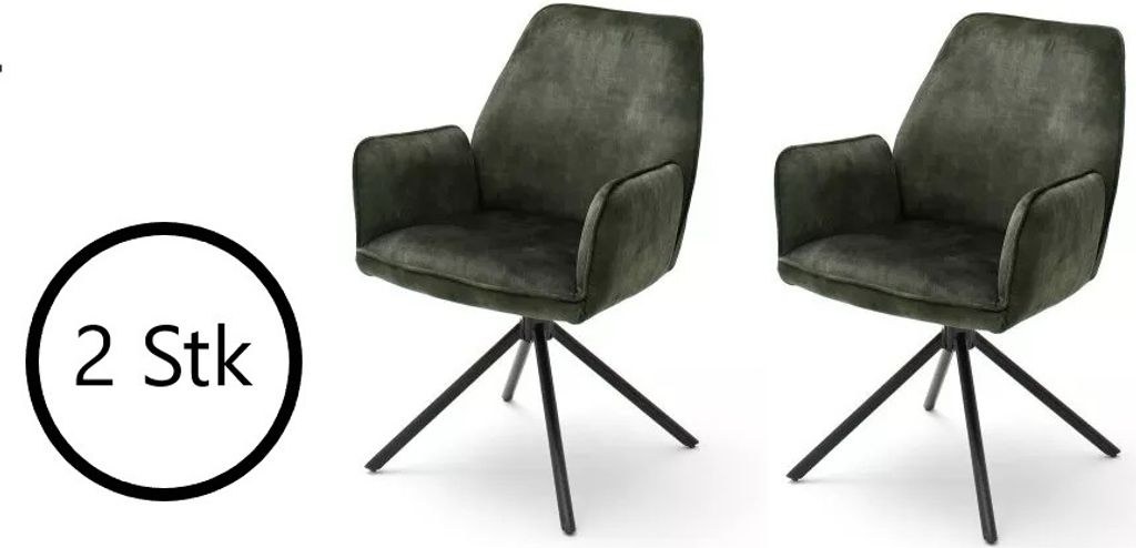 Esszimmerstuhl Stuhl Stühle Esszimmer Polsterstuhl "OTTAWA I" olive