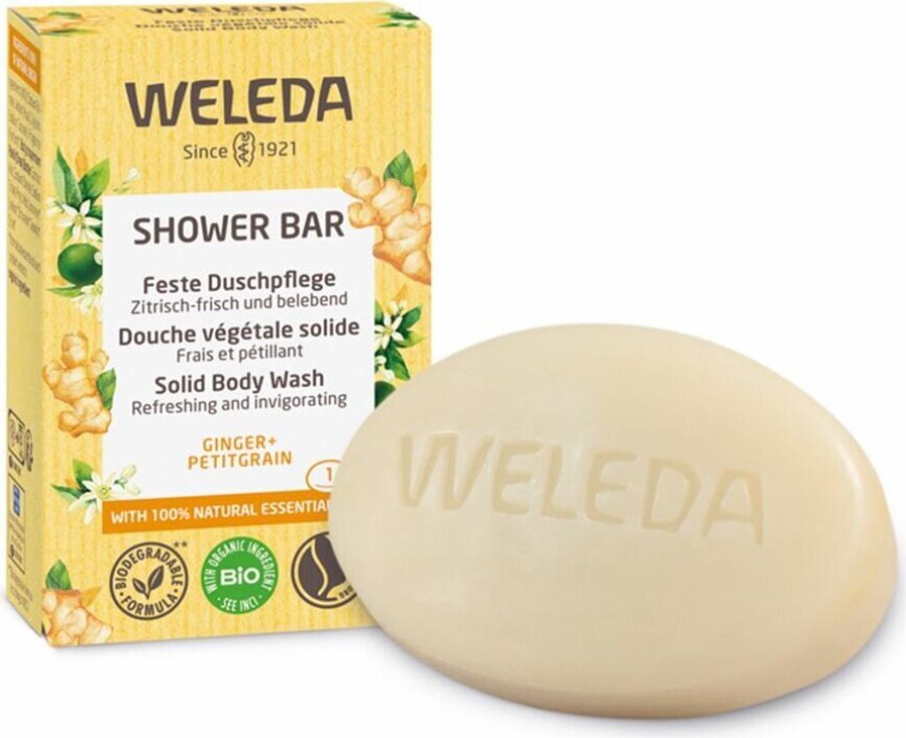 Soin douche solide Shower Bar - Ginger + Petitgrain 75g Image du produit 
