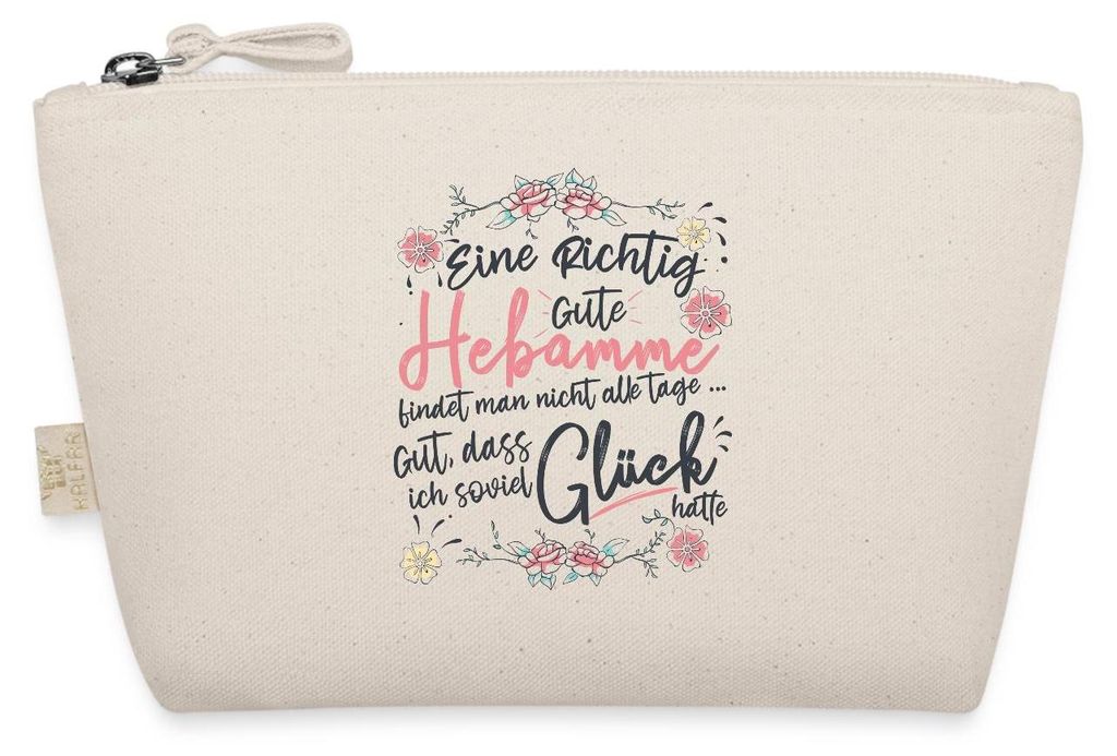 Spreadshirt Hebamme Geschenk Dankeschön Spruch Täschchen, One size, Natur