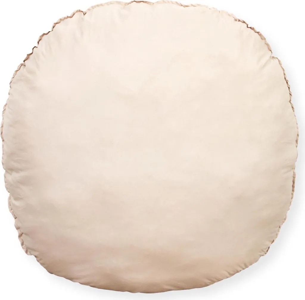 Coussin de Sol Blanc Crème 100x100 cm - Rembourrage Cellulose et Coton Bio