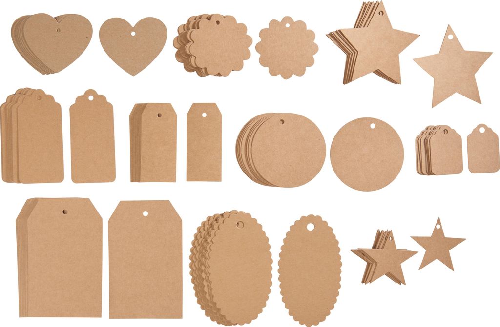 VBS XXL Geschenk-Anhänger "Mix", 100 Stück Produktbild 