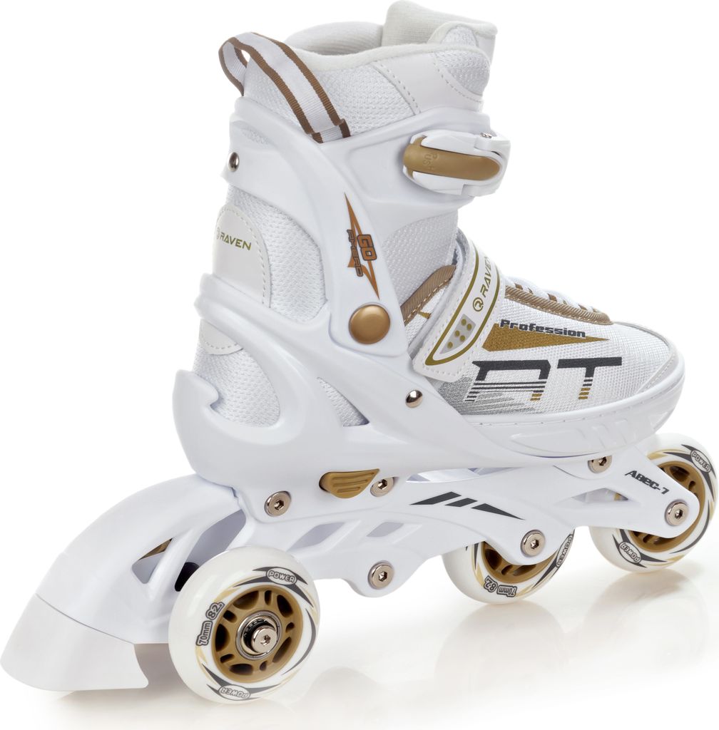Inline Skates Inliner Raven Profession verstelbaar (Wit/Goud, 38-42