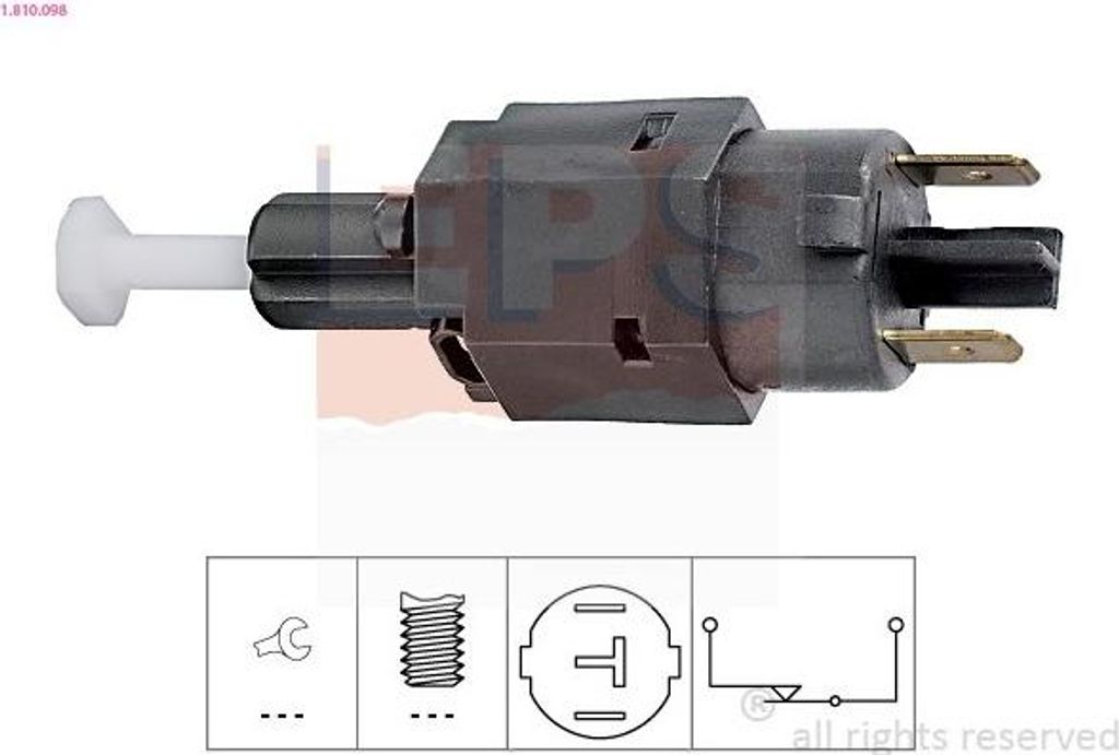 EPS Bremslichtschalter 1.810.098 für OPEL Calibra A (C89) Produktbild 